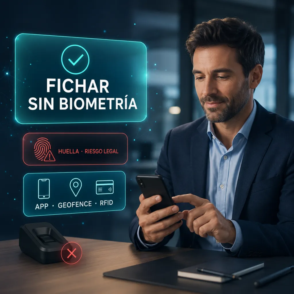 Fichar con huella dactilar: qué dice la AEPD y la alternativa legal sin biometría