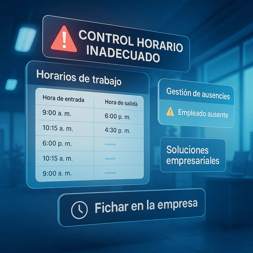 Dos tercios de las empresas todavía no tienen un control horario adecuado en 2025: situación, normativa y soluciones.