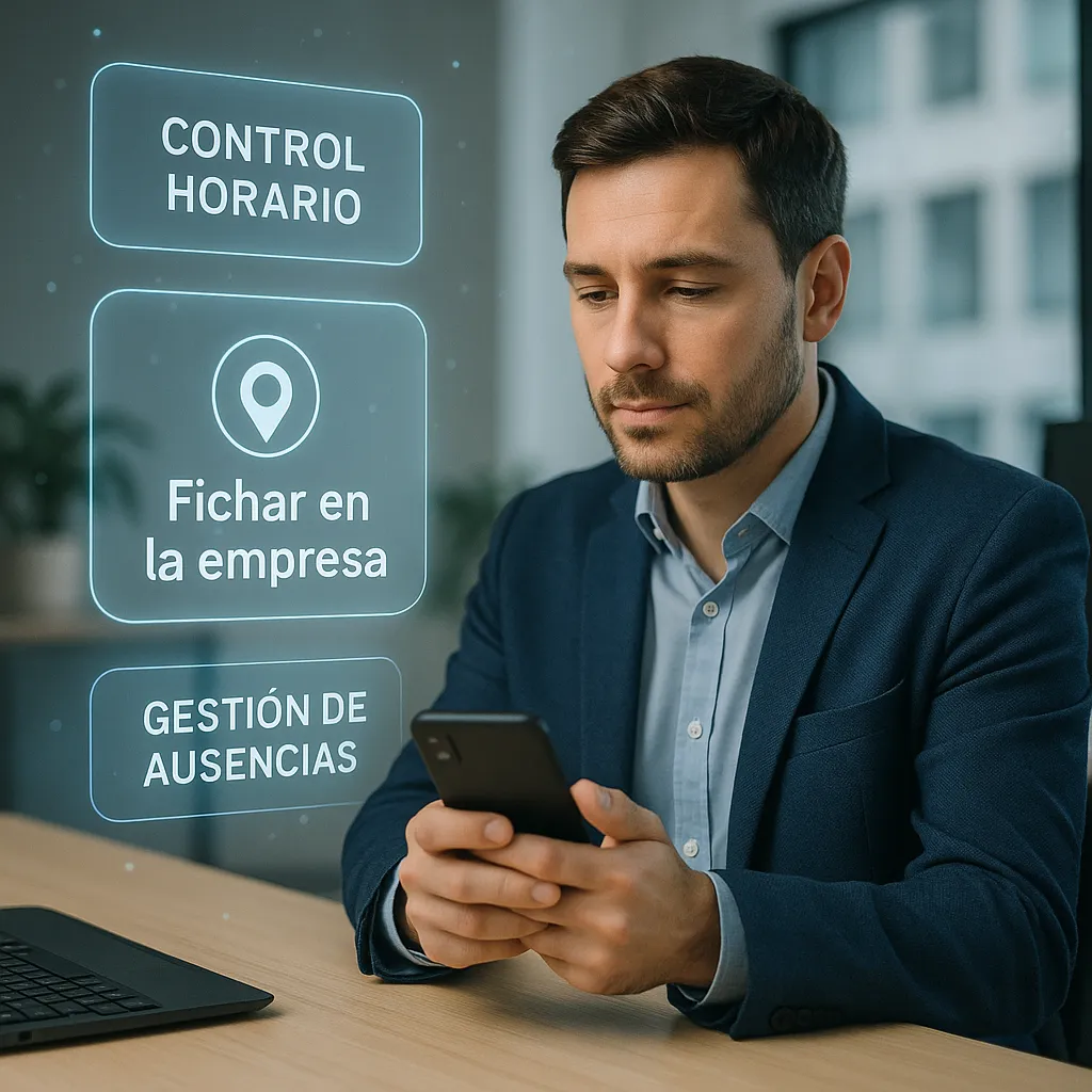 Geovallado para fichar sin tocar el móvil
