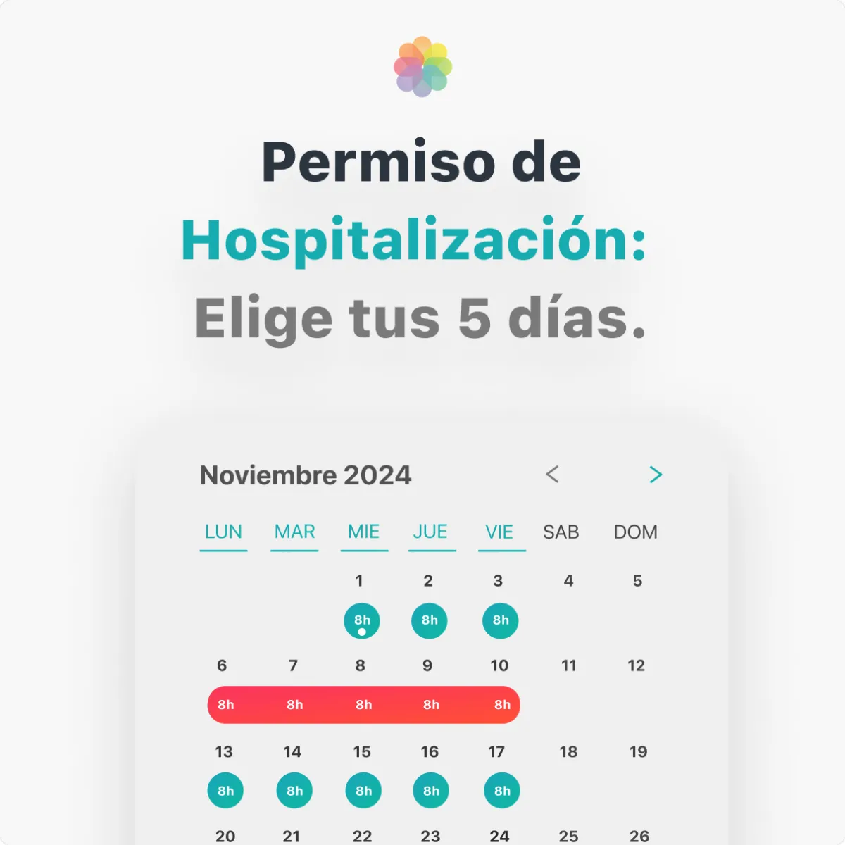 Permiso de Hospitalización: Elige tus 5 días