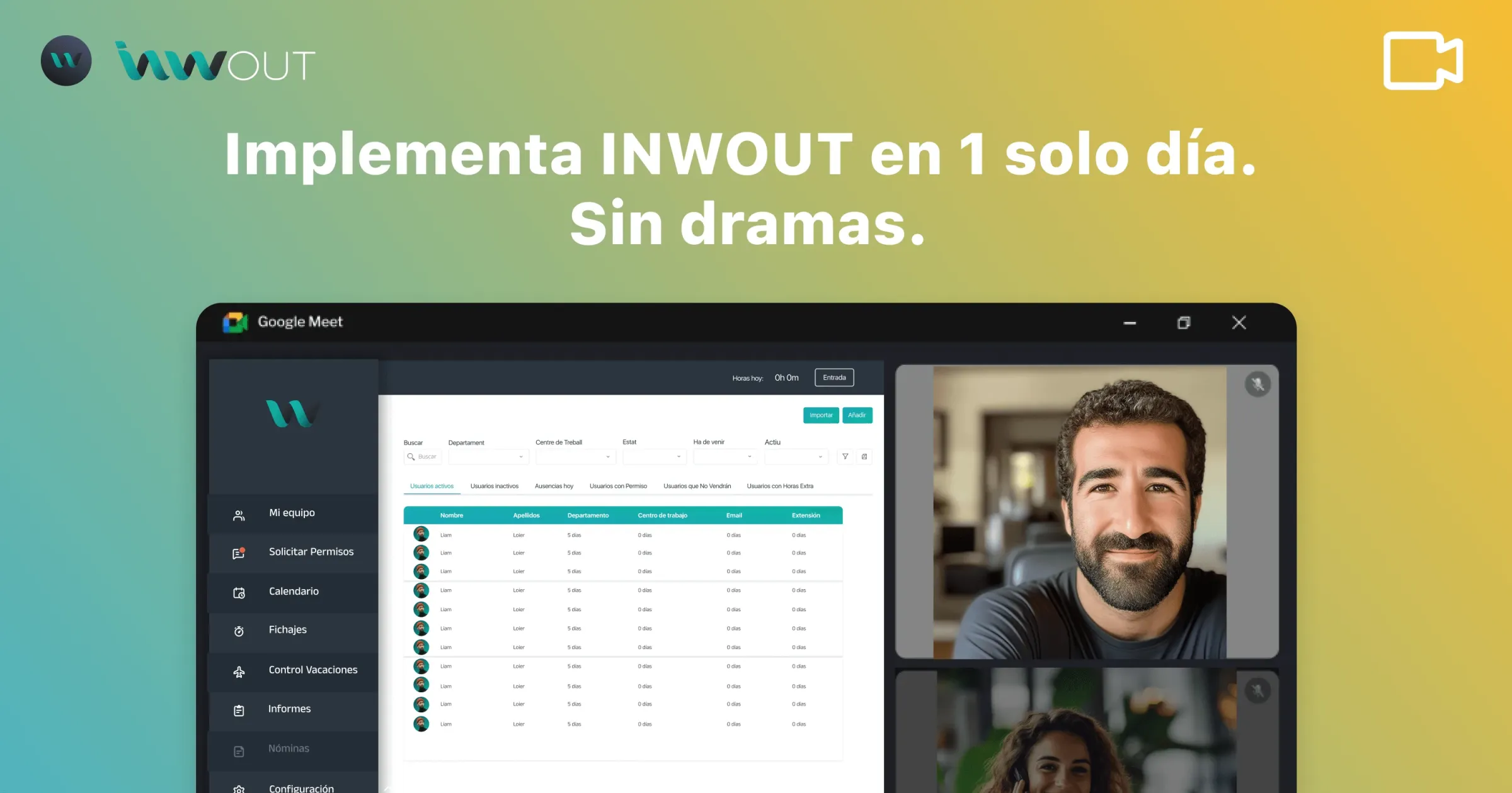 Demo online de INWOUT